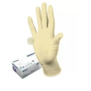 Перчатки латексные Dermagrip Classic, 50 пар (100 штук), без х/б напыления, размер L