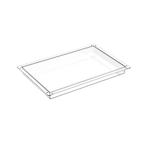 Полка-лоток Flex Tray PC 600х400х50 мм (поликарбонат, прозрачная)