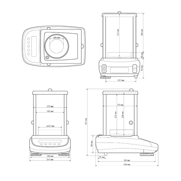 Полумикровесы HPBG-105i-ION BEL Engineering (102 г, с ионизатором) — изображение 4