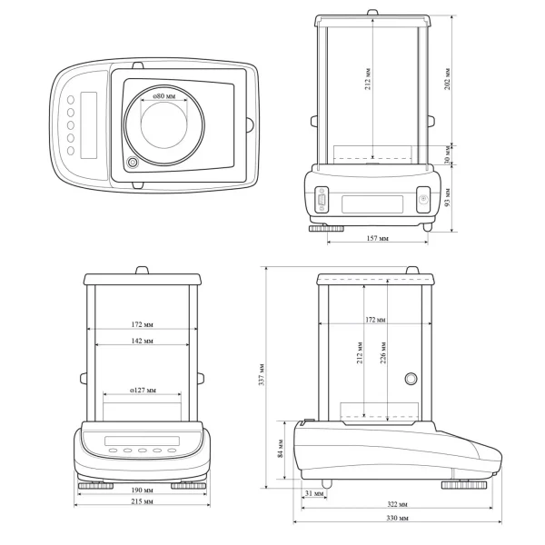 Аналитические весы HPBG-414Ai BEL Engineering (410 г) — изображение 4
