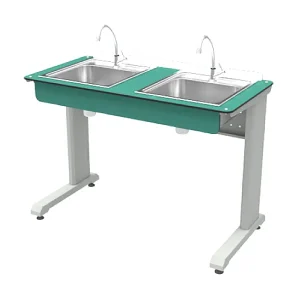 Стол лабораторный с двумя мойками СТМ-1200/1.1а (1200х600х850мм)